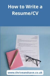 How to write a cv for a job