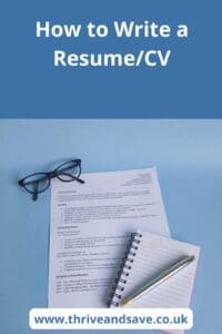 How to write a cv for a job