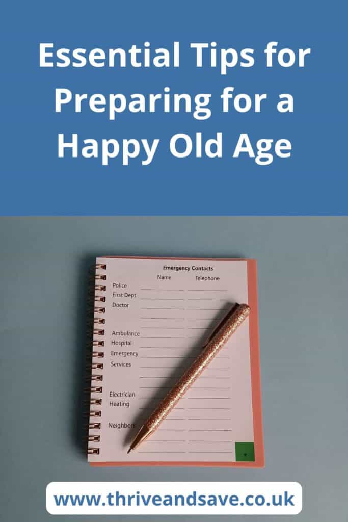 Preparing for old age