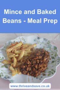 prepping minced beef meals