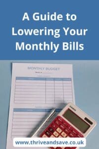Lowering Your Monthly Bills