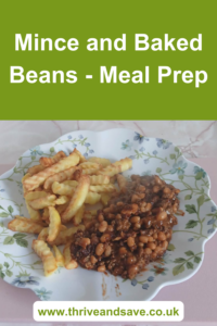 prepping minced beef meals