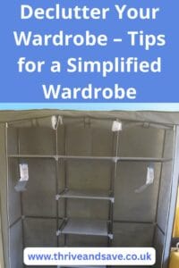 Declutter closet