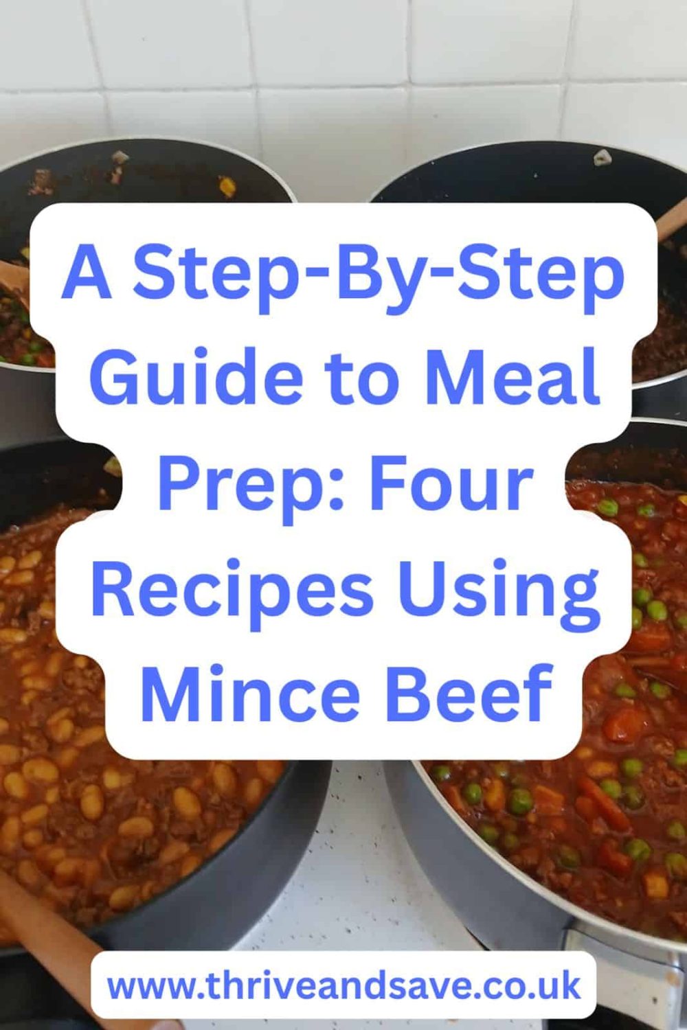prepping minced beef meals